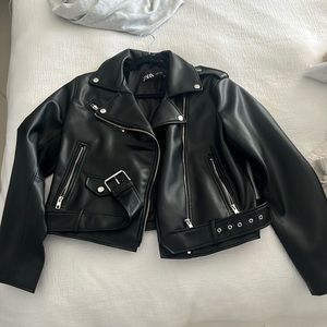 Zara leather jacket